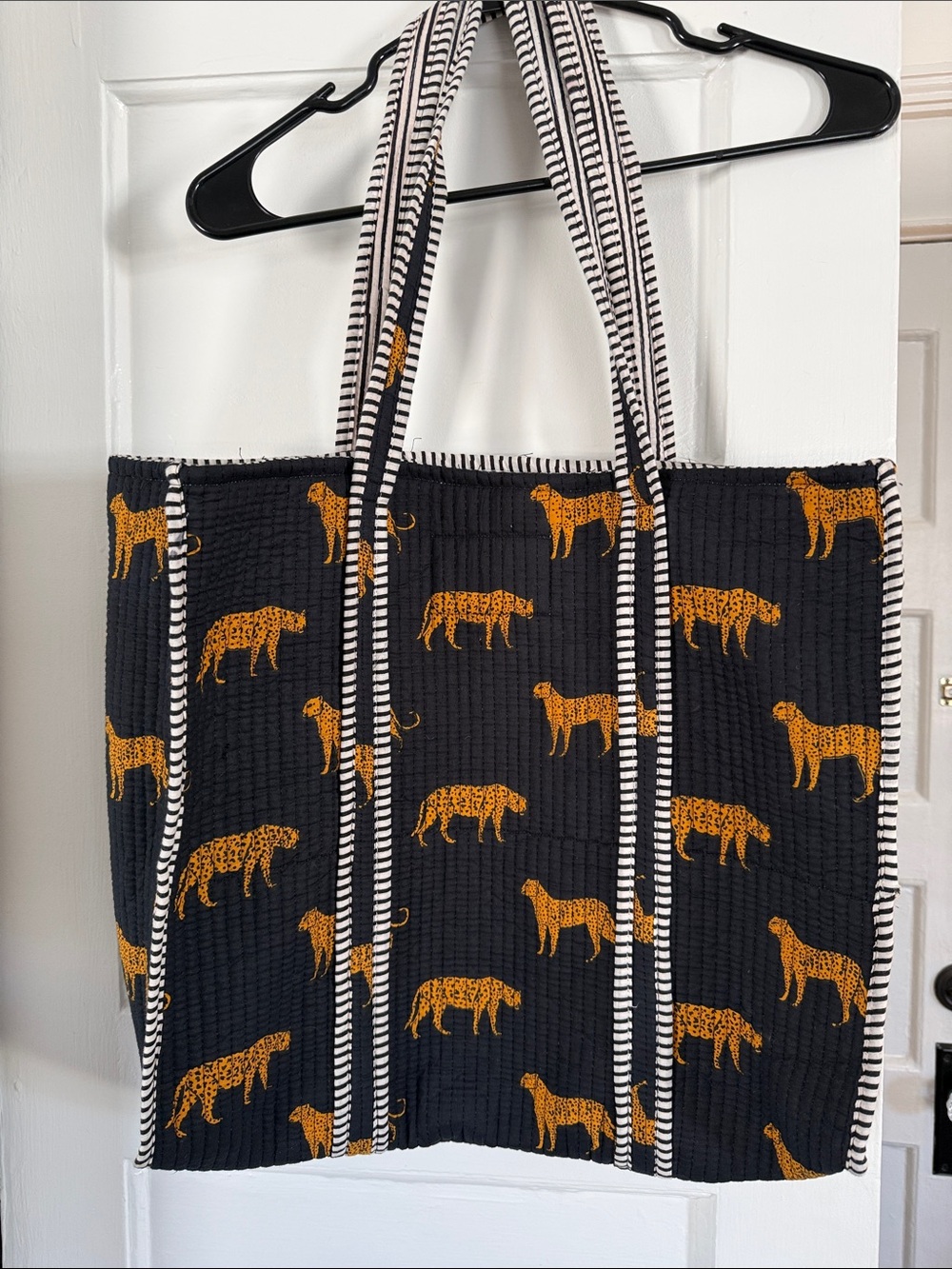 Leopard tote bag